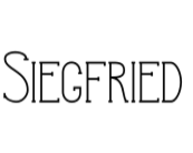 Siegfried Font Preview