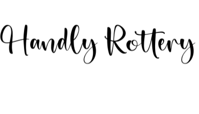Handly Rottery Font Preview