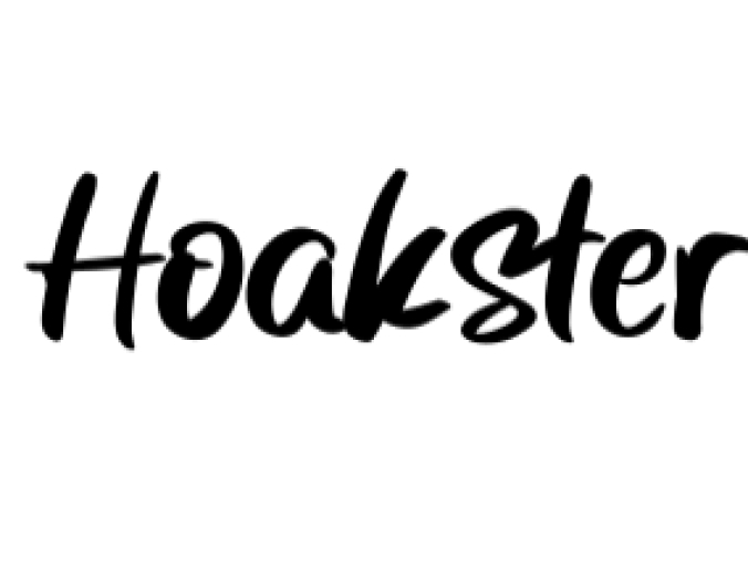 Hoakster Font Preview