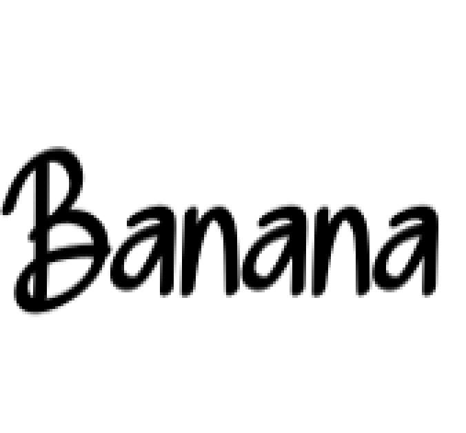 Banana Font Preview