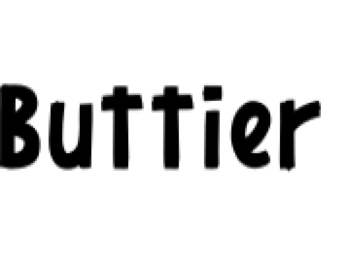 Buttier Font Preview