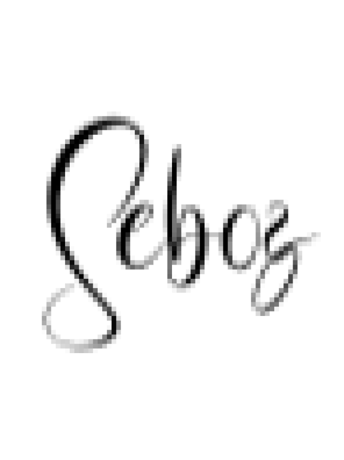 Seboz Script Font Preview