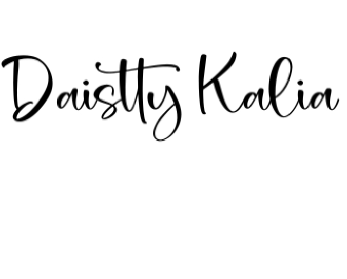 Daistty Kalia Font Preview