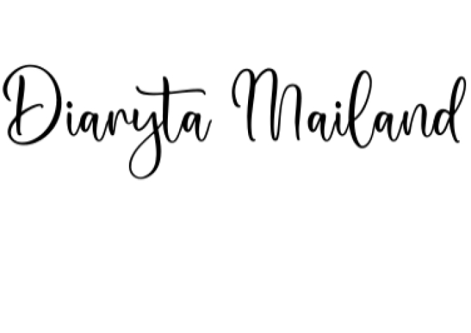 Diaryta Mailand Font Preview
