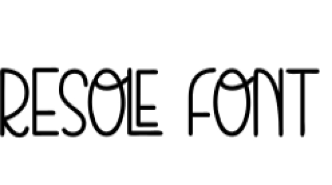 Resole Font Preview