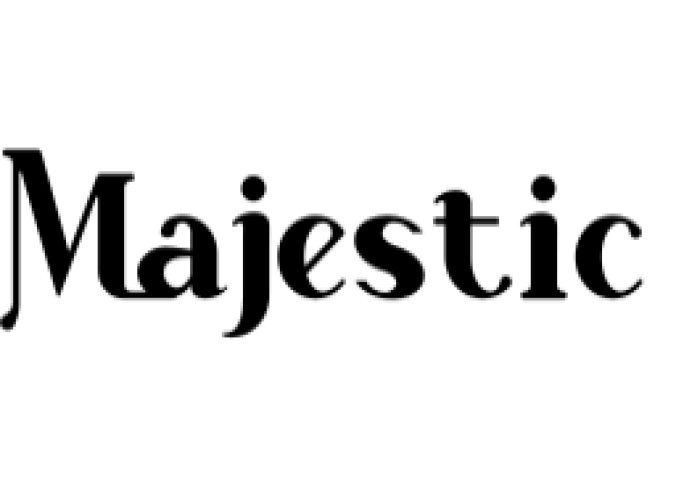 Majestic Font Preview