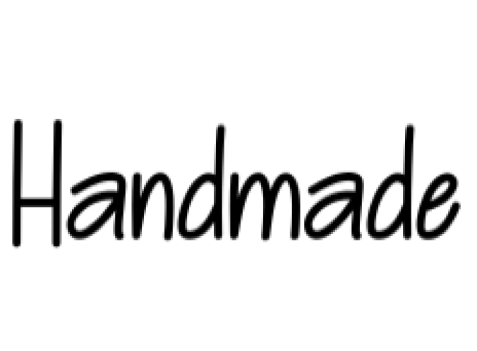 Handmade Font Preview