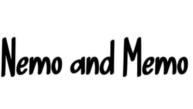 Nemo and Memo Font Preview