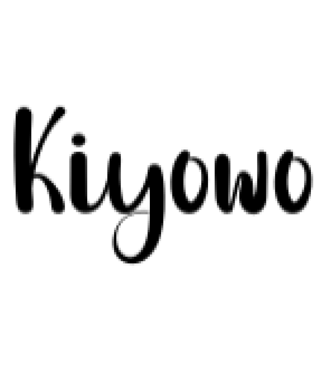 Kiyowo Font Preview