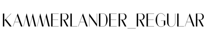 Kammerlander Bold Font Preview