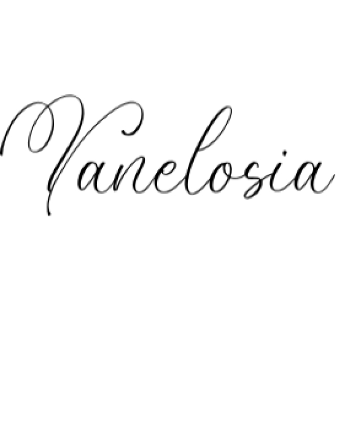 Vanelosia Font Preview