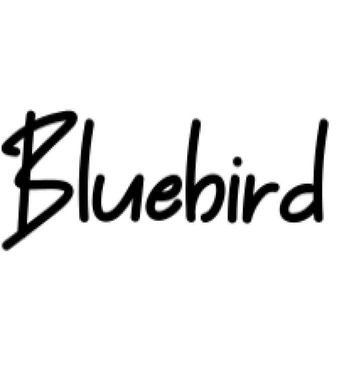 Bluebird Font Preview