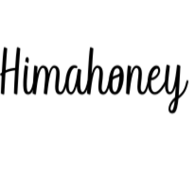 Himahoney Font Preview