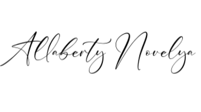 Allaberty Novelya Font Preview