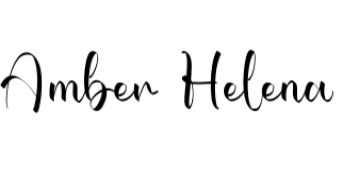 Amber Helena Font Preview