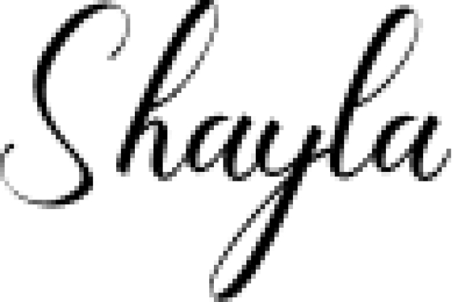 Shayla Font Preview