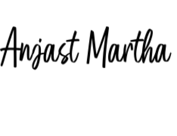 Anjast Martha Font Preview