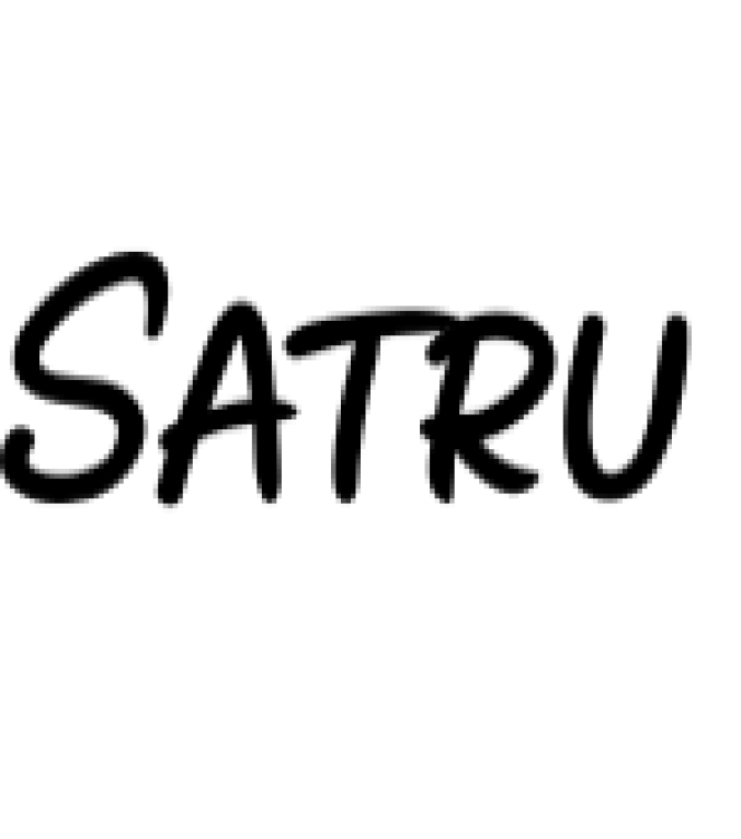 Satru a Handmade Playful Display Font Font Preview