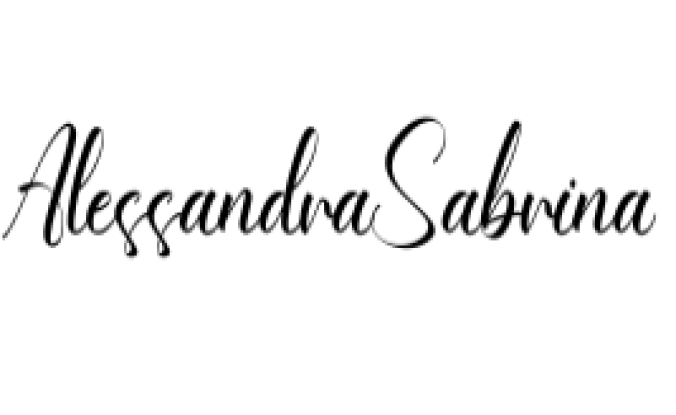 Alessandra Sabrina Font Preview
