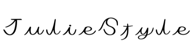 Julie Style Font Preview