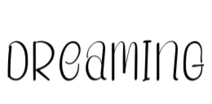 Dreaming Font Preview