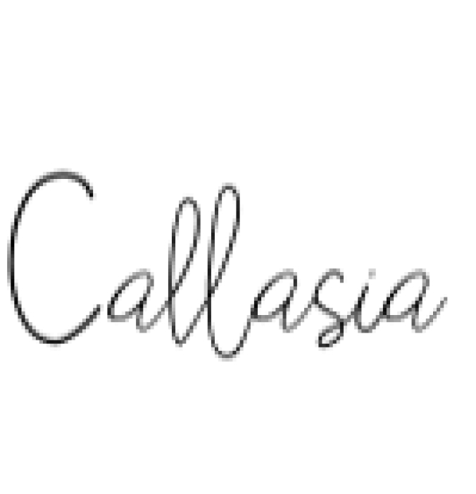 Callasia Font Preview