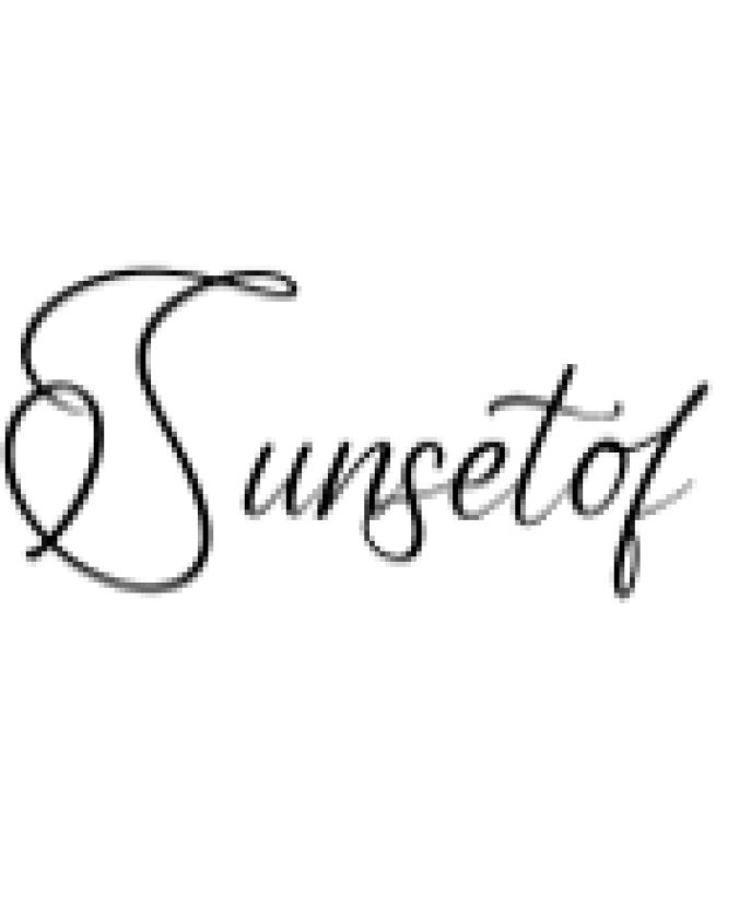 Sunsetof Font Preview