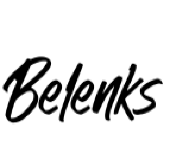 Belenks Font Preview