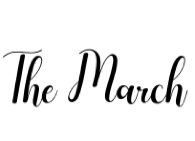The March Font Preview