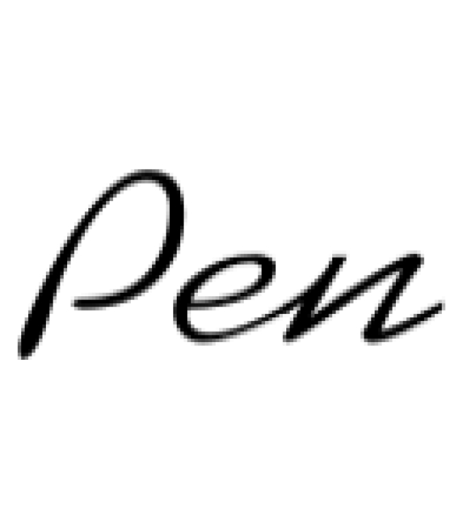 Pen Font Preview