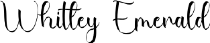 Whitley Emerald Font Preview
