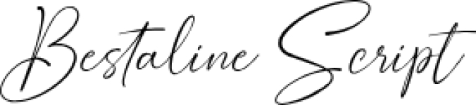 Bestaline Scrip Font Preview
