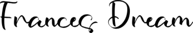 Frances Dream Font Preview
