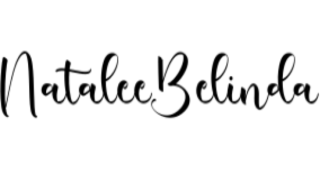 Natalee Belinda Font Preview