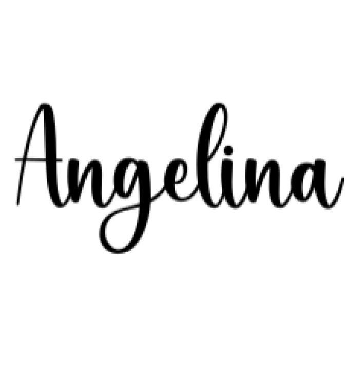 Angelina Font Preview