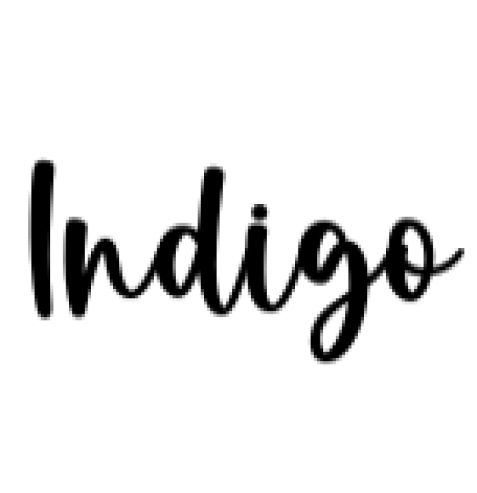 Indigo Font Preview