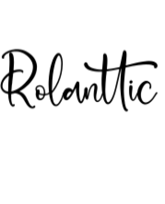 Rolanttic Font Preview