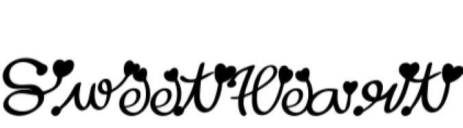 Sweet Heart Style Font Preview