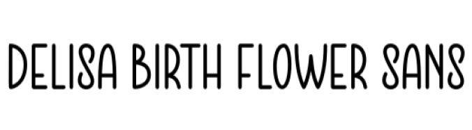 Delisa Birth Flower Duo Font Preview