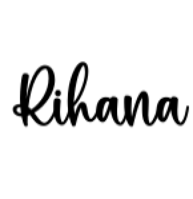 Rihana Font Preview