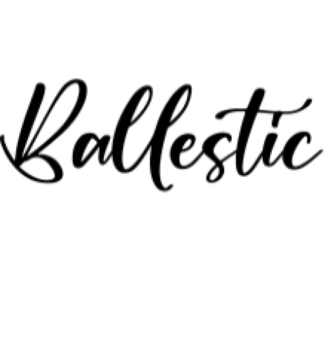 Ballestic Font Preview