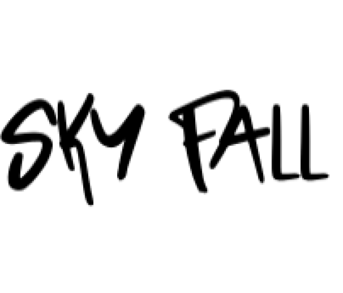 Sky Fall Font Preview
