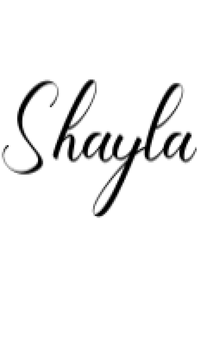 Shayla Font Preview