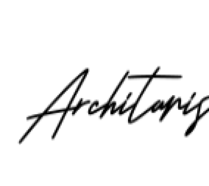Architaris Signature Font Preview