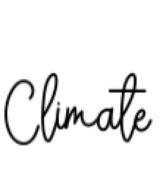Climate Font Preview