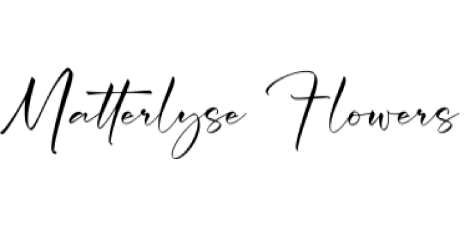Matterlyse Flowers Font Preview
