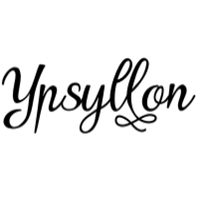 Ypsyllon Font Preview