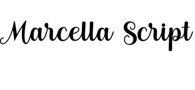Marcella Script Font Preview