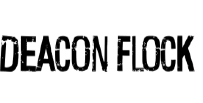 Deacon Flock Font Preview
