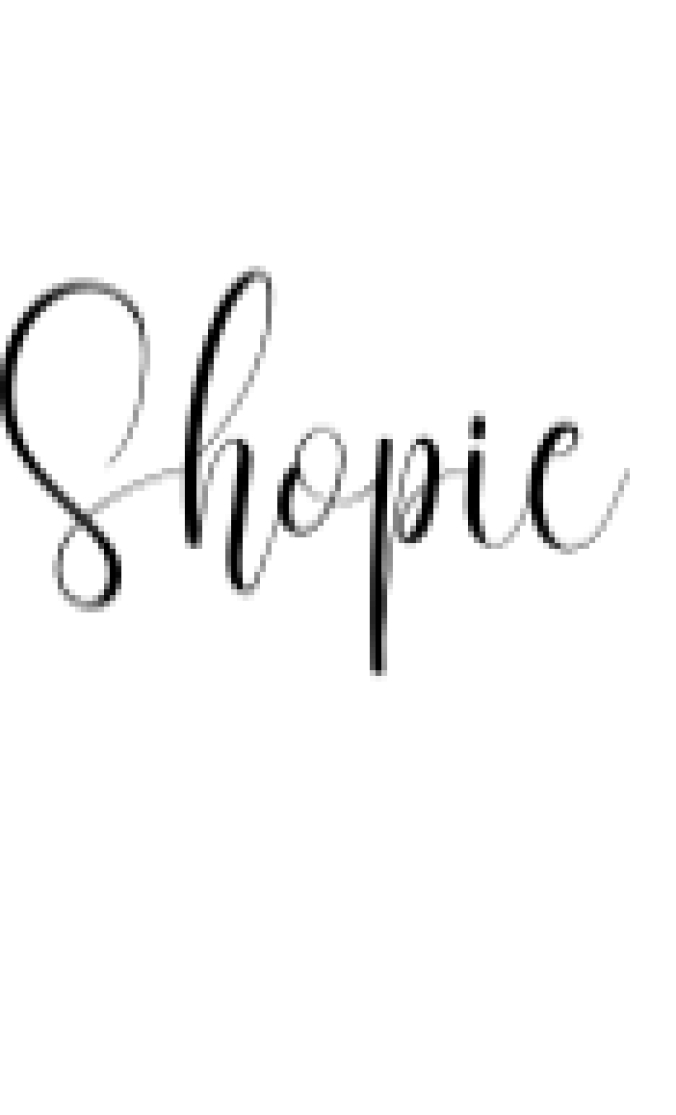 Shopie Script Font Preview